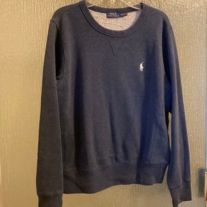 Navy blue polo sweater